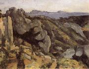 Paul Cezanne Rocks at L Estaque France oil painting artist